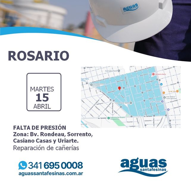 La empresa demarcó el sector que puede verse perjudicado por la obra.