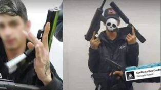 En Instagram: Sebastián Antonio C., de 23 años, mostró sus armas de fuego en la red social.&nbsp;