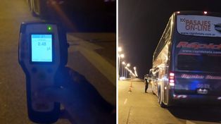 El conductor del colectivo viajaba alcoholizado por la Ruta Nacional 168