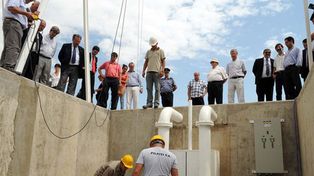 Bonfatti inauguró obras contra inundaciones en Santa Fe y Rincón
