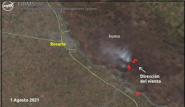 Incendios en la isla: investigadores del Conicet advierten sobre el impacto en la calidad del aire de Rosario