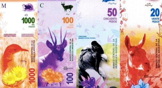 Los nuevos. Los animales reemplazan a los próceres en los billetes argentinos.&nbsp;