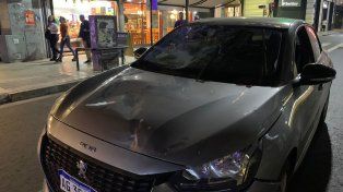 El choque fue entre un Peugeot 208 y un ciclista.