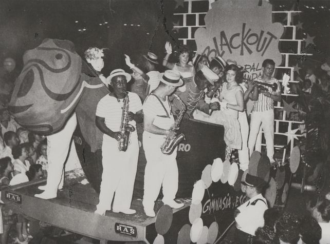 Carroza del Club Gimnasia y Esgrima de Rosario, un club que fue un referente de los festejos de carnaval en la ciudad.&nbsp;