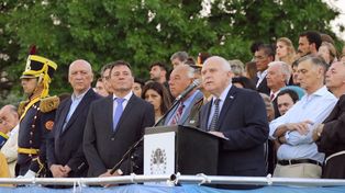 Lifschitz encabezó los actos por el 205° aniversario del Combate de San Lorenzo