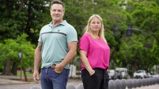 Juan Echeverría y Eugenia Palillo, socios en la tarea de armar eventos deportivos.