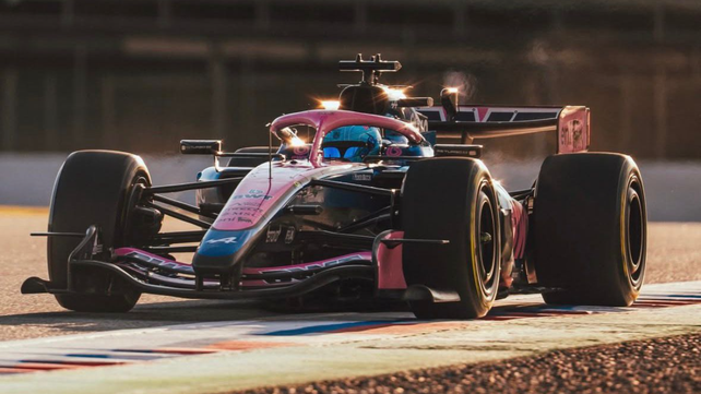 Franco Colapinto tuvo su primera prueba en el circuito de Sakhir