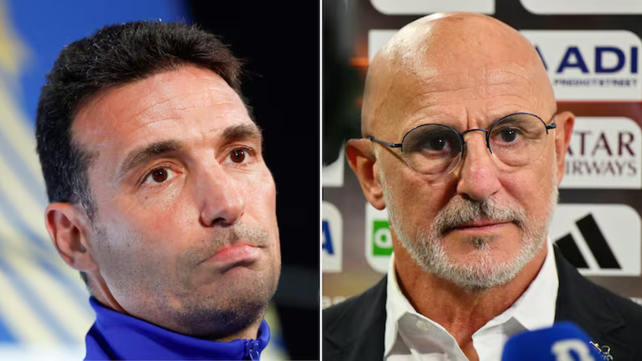 Scaloni fue alumno de De la Fuente y ahora lo enfrentará en la final del Mundial