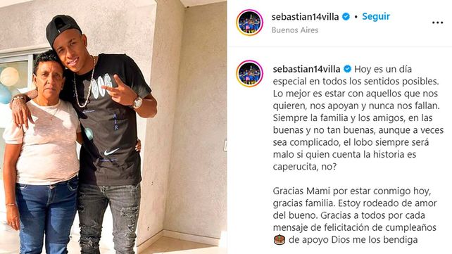 Sebastián Villa escribió un polémico mensaje en su cuenta de Instagram