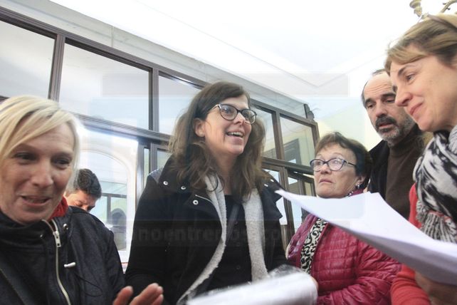 Sabrina Gullino en el juzgado federal de Paraná.&nbsp;
