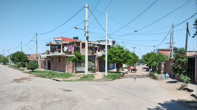 Las calles del barrio Santa Lucía conmovidas por el ataque a las viviendas&nbsp;