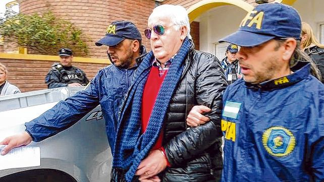 Detenido. El histórico líder de los portuarios del Cordón Industrial
