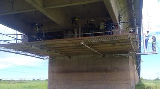 Vialidad Nacional da un paso clave en la etapa final de reparación del Puente Carretero