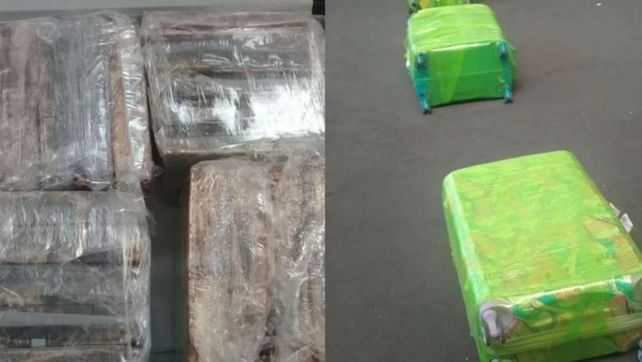 Los paquetes de cocaína estaban en las valijas de los pasajeros detenidos y sospechan de cómplices.