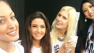 Una selfie provocó tensiones entre las bellas modelos concursantes de Miss Líbano y Miss Israel