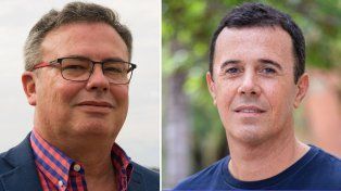 Martín Gainza e Ignacio Martínez Kerz, los dos precandidatos a la intendencia del peronismo para las Paso del 16 de julio.