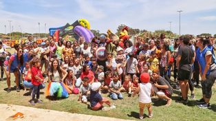 Rosario. Las infancias celebraron en el Museo del Deporte, en el barrio La Bajada, del sureste de la ciudad.
