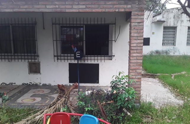 Atraparon a un ladrón que causó daños y robó el jardín de infantes Vera Peñaloza