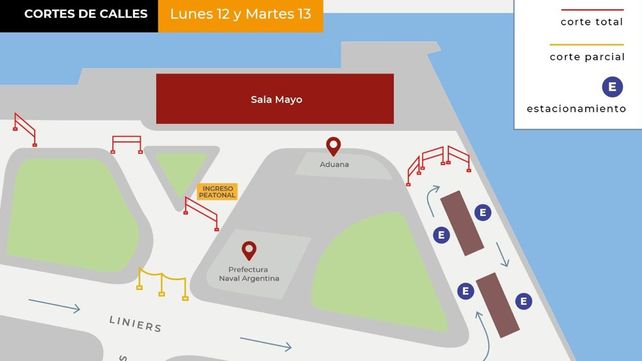 El tránsito se verá alterado entre este lunes y el martes 20 en la Costanera cerca del Puerto Nuevo