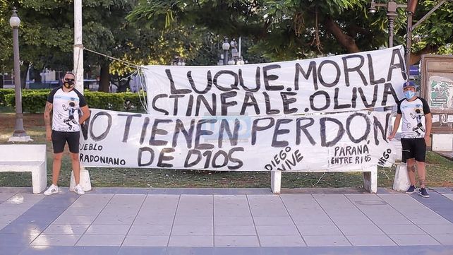 Por la muerte de Maradona hubo un fuerte reclamo de justicia
