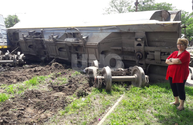 Volvió a descarrilar el tren en la ciudad