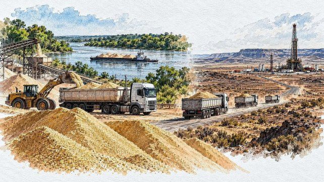 La arena entrerriana es esencial para la expansión de Vaca Muerta.