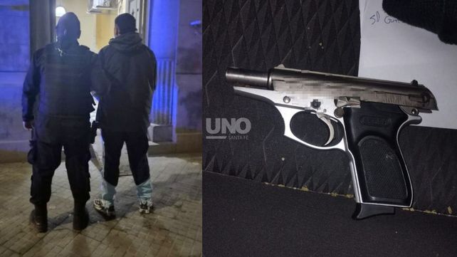 Barrio Santa Lucía: cayó preso un hombre tras efectuar disparos al aire con un arma de fuego