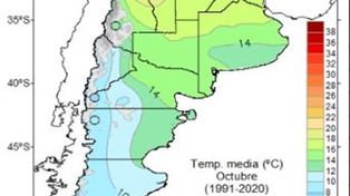 Clima y agro. Octubre llega con ascenso importante de temperaturas en la zona núcleo