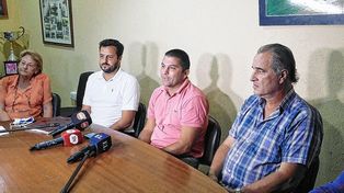 Martín Salemi, Leonidas Bonaveri y Alberto Garau tuvieron su primer contacto con los medios de comunicación santafesinos.