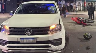 El choque de este viernes a la mañana en San Martín y Garibaldi. El saldo, dos personas heridas.