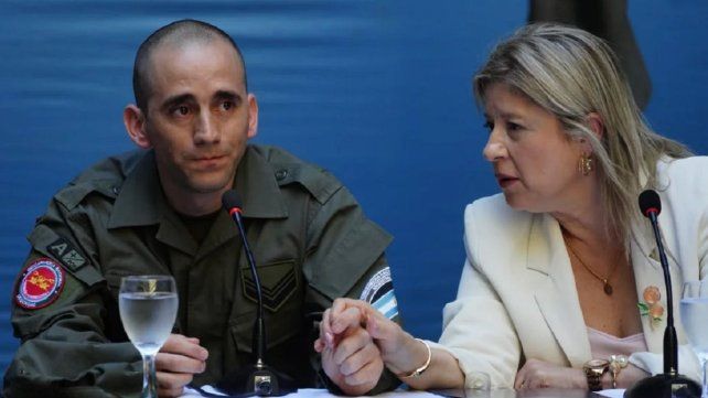 Nahuel Gallo habló este miércoles en conferencia de prensa.&nbsp;