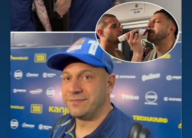 Módica le afeitó la barba a Broun tras el partido. Fue una promesa que Fatu hizo en la previa.