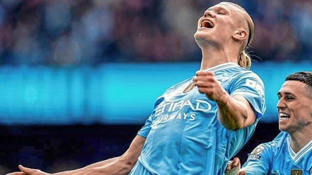Erling Haaland marcó cuatro goles para el Manchester City.
