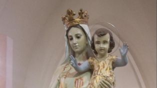 En una procesión en San Justo se cayó una virgen: No es ninguna señal