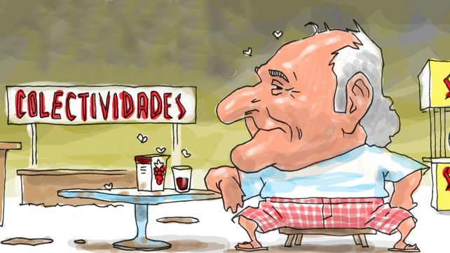 El intendente bajo la pluma de Gabriel Ippóliti en un dibujo publicado por La Capital en noviembre de 2008.