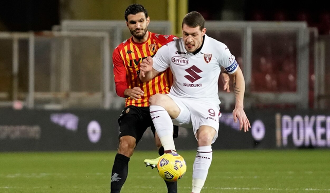 Benevento y Torino quedaron a mano en el inicio de la fecha 19