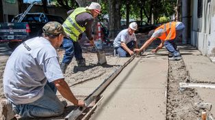 Los primeros trabajos del Plan Veredas ya se pueden ver en la zona sur de Rosario.