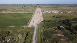 Obrador del Circunvalar sobre ruta 70, en donde a futuro pasarán las vías del Belgrano Cargas.