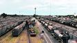 a desguace. Los trenes fueron desmantelados a fines de los 70.