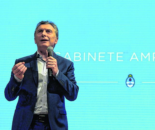 discurso. El presidente Macri aludió al caso Maldonado durante una reunión del gabinete ampliado.