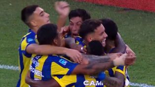 Todo Central celebra el segundo de Gastón Avila, tras el gran centro de Jaminton Campaz. El equipo de Jorge Almirón 2 a 1 a Gimnasia en La Plata.
