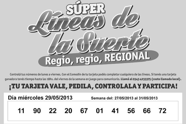Seguí jugando con las Súper Líneas de las Suerte