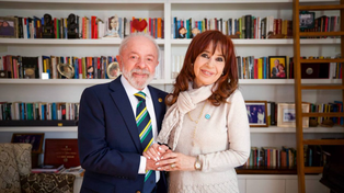Lula y Cristina Kirchner, en su vivienda en Constitución