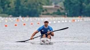 El palista olímpico argentino Agustín Vernice salió séptimo en la final en el Mundial de canotaje.