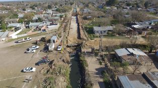 Avanza la obra del desagüe Gorriti