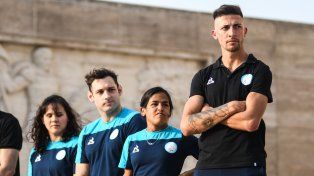 Representación rosarina: Yanina Martínez y Brian Impellizzeri en atletismo, Fernando Pipo Carlomagno en natación, y Nadia Boggiano, formoseña pero rosarina por adopción, en judo.