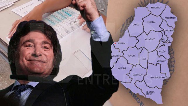 Javier Milei ganó por 23 puntos de ventaja en Entre Ríos este domingo.&nbsp;