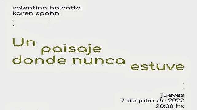 Este jueves se presenta Un paisaje donde nunca estuve