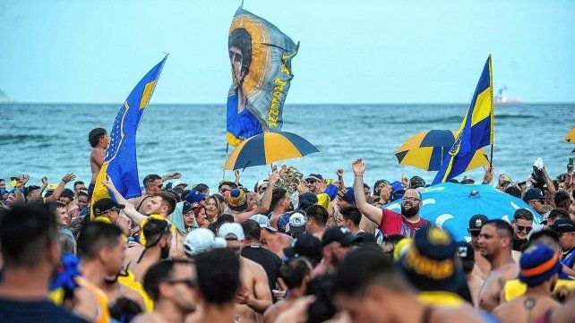 Banderazo histórico de los hinchas Xeneizes en Río de Janeiro