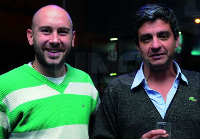 Los periodistas Matias De Philippis y Gustavo Borsatto.